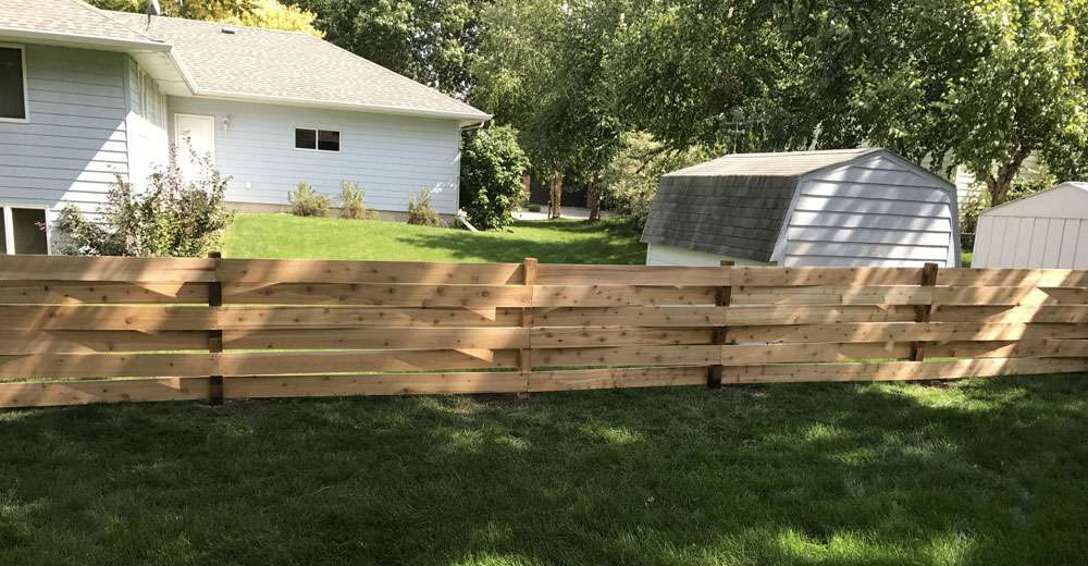 Extraordinaire Fence - Western Red Cedar install 2 in Sioux Falls