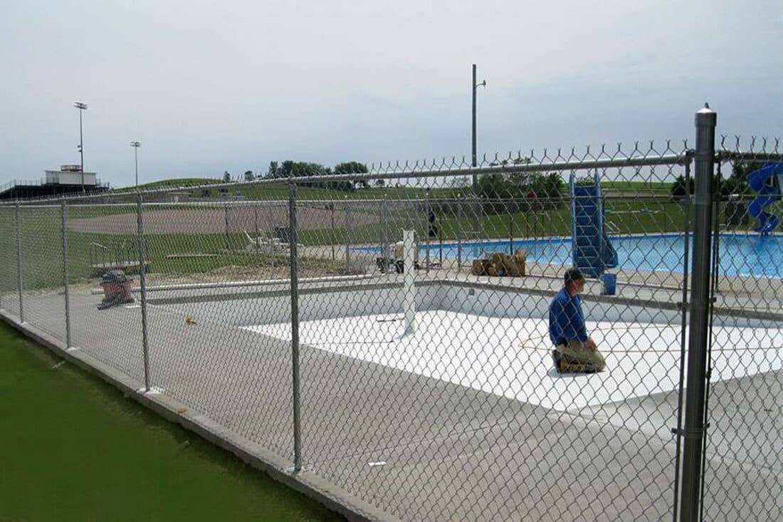 Extraordinaire Fence - Commercial Pool Fence install in Sioux Falls