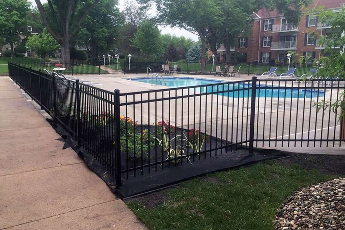 Extraordinaire Fence - Pool Ornamental Iron install in Sioux Falls